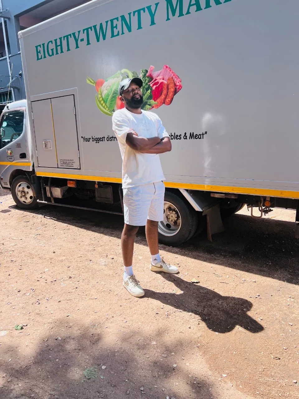 8020 Market founder by the delivery truck