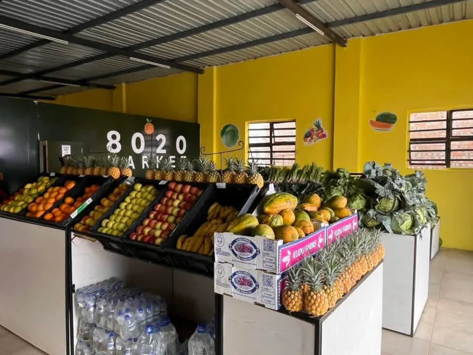 Fresh produce on display at 8020 Market