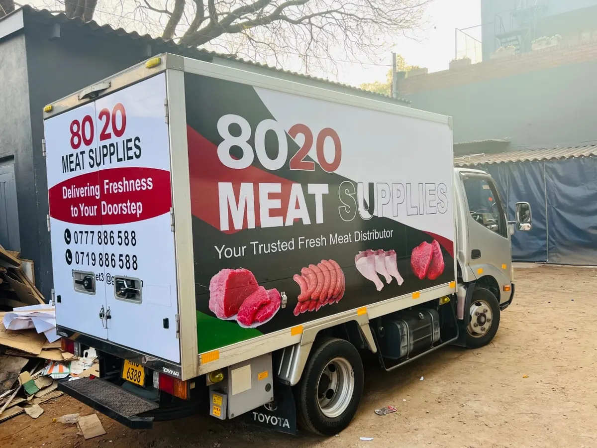 8020 Meat Supplies delivery truck