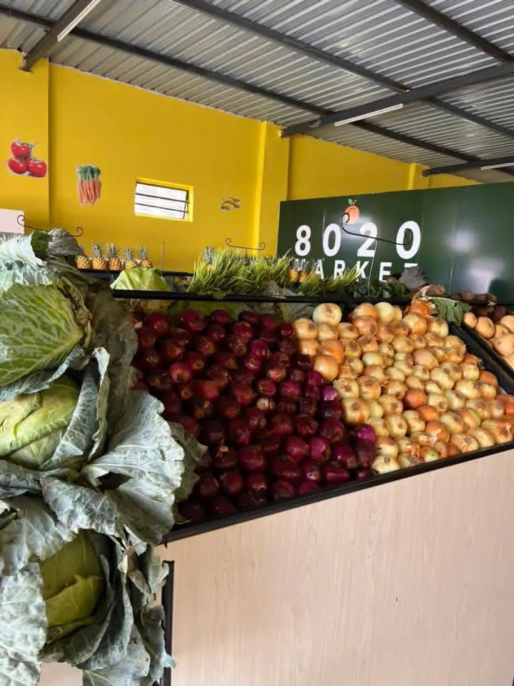 Produce carefully arranged at the store