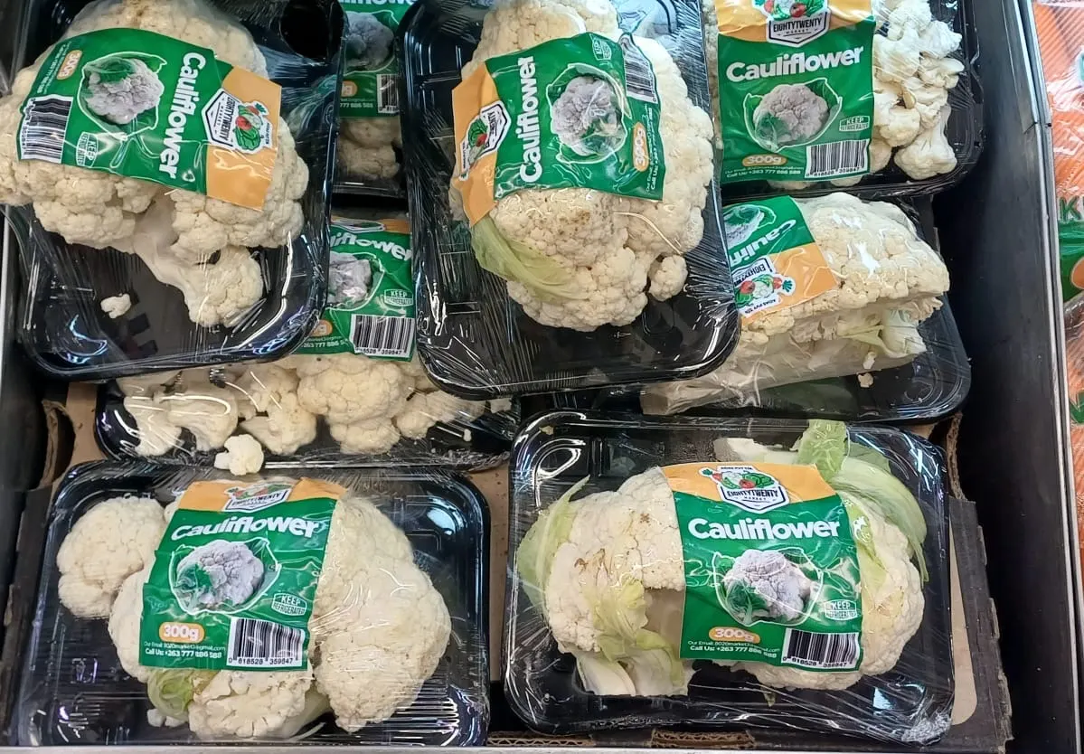 8020 Market branded cauliflower